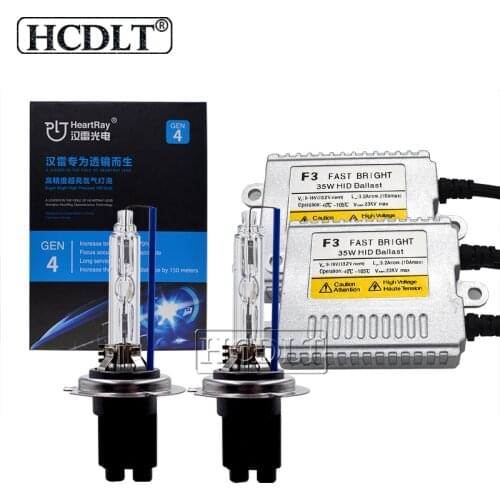 HCDLT Original HeartRay 4th Generation 35W Xenon HID Headlight Kit H7 H11 H1 D2H With AC Ballast Fast Start Car Light Xenon Kit