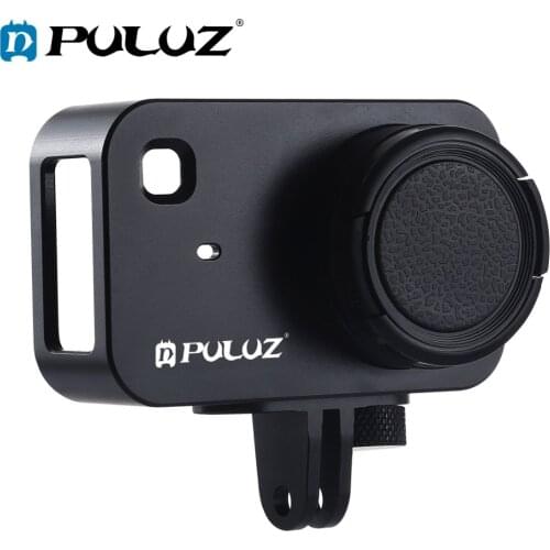PULUZ Housing Shell CNC Aluminum Alloy Protective Cage with 37mm UV Filter Lens for Xiaomi Mijia Small Camera Case