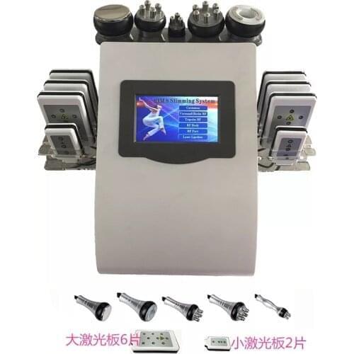 2020 Hot Product 6 in 1 Vacuum Laser Radio Frequency 40K Cavi Lipo Slimming Ultrasonic Liposuction Cavitation Machine For Spa