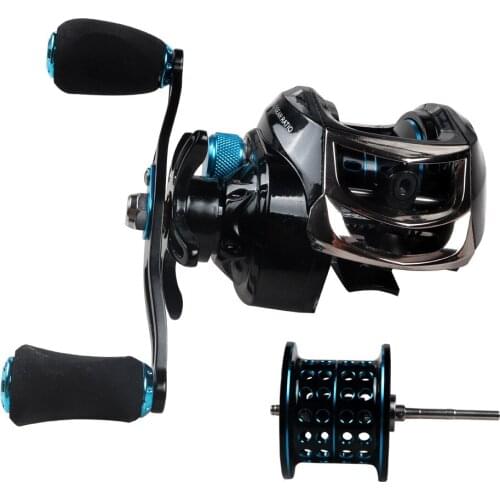 Best Baitcasting Reel 7.2:1High Speed Fishing Reel EVA non-slip Grip CNC Double spool Reel Drag Reel Carp Drag Reel Fishing