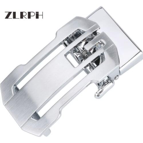 ZLRPH Famous Brand Belt Buckle Men Top Quality Belts Buckle for Men 3.5 cm Strap Male Metal Automatic Buckle Frosted surface
