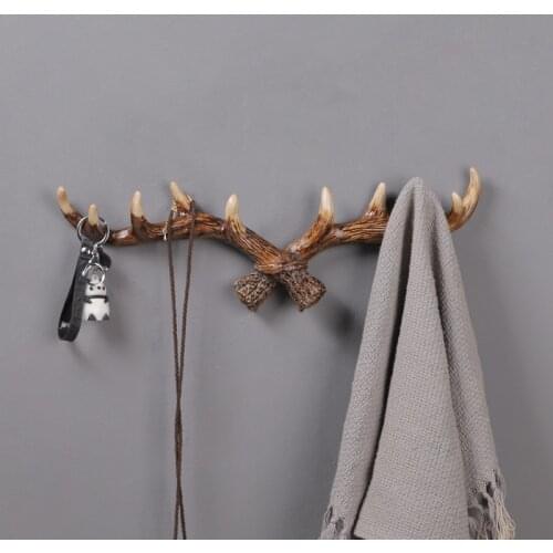 Wall Décor Antlers hook key holder coat hooks towel wall hooks For Bathroom Clothes Livingroom Kitchen Accessories