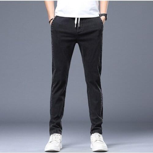 2021spring and summer new man fashion casual pants mens slim foot pants thin section trendy breathable trousers korean clothes