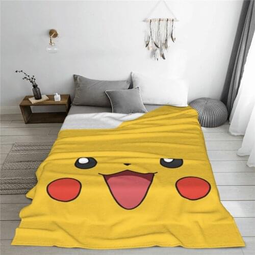 Portable warm flannel Superball blanket Anime Manga Chibi blankets for Sofa Sherpa Fleece Bedspread Wrap