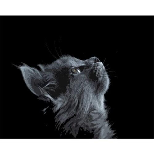 Animal Cat DIY Cross Stitch 11CT Embroidery Kits Craft Needlework Set Printed Canvas Cotton Thread Home Decoration Hot Design