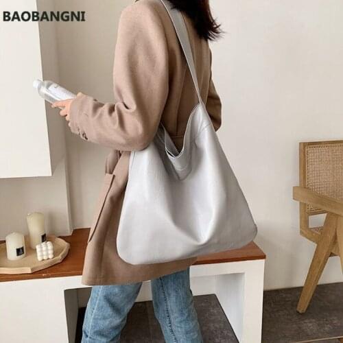 Shoulder Bags Designer Tote Bag High Capacity Women Bag Handbag Purse PU Leather Fashion All-match Simple Solid Color New