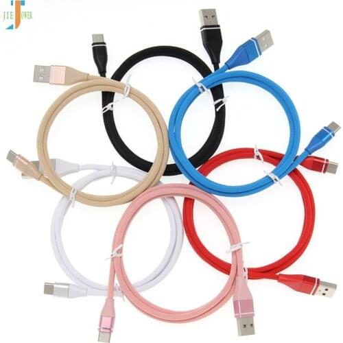 USB Cable Micro USB Cable USB Type C Cable for IPhone X XR Samsung S8 Sony Mobile Phone Meteor Fabric Charger Cable 1000pcs/lot