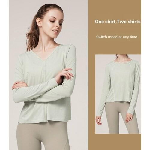 Womens Workout Tops Sports Wear For Fitness Women Jersey Seamless Long Sleeve Gym Woman Sport Shirt Yoga Top Female T-shirt