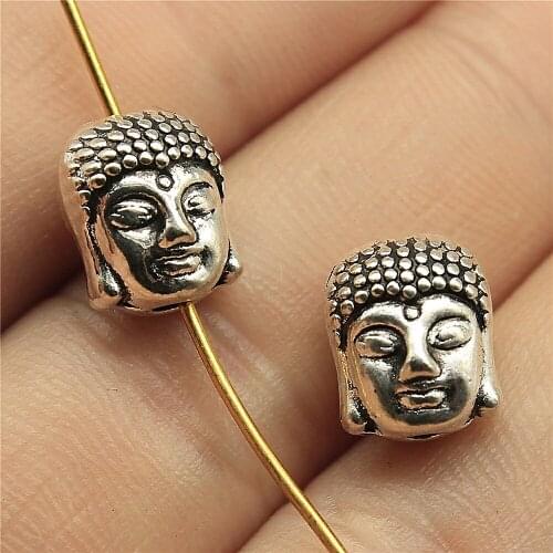 10pcs 5 Colors11x9x7mm Buddha Beads Charm Buddha Small Hole Beads Buddha Space Beads For Jewelry Making