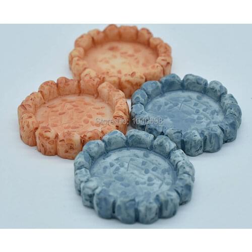 10pcs/lot resin solid pool 29mm Ornament Micro landscape Ornament Creative Home Gardening Decoration