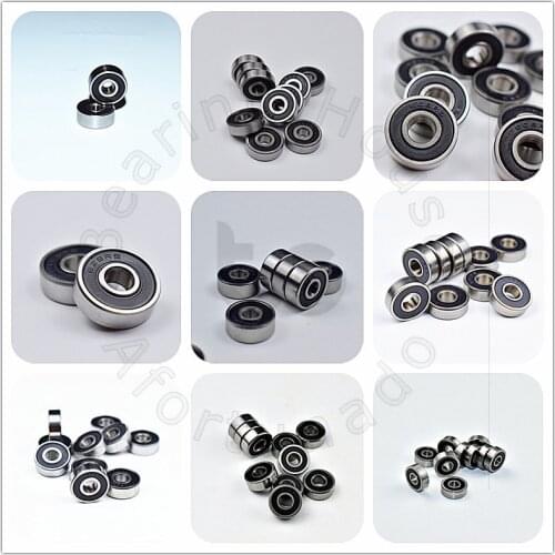 Multiple sizes 604RS 605RS 606RS 607RS 608RS 623RS 624RS 625RS 626RS rubber sealing bearings 10piece free shipping Bearing