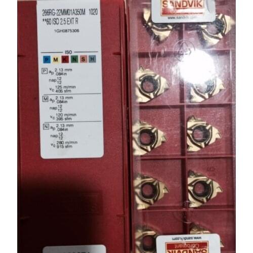 10PCS CARBIDE INSERT 266RG-22MM01A350M 1020