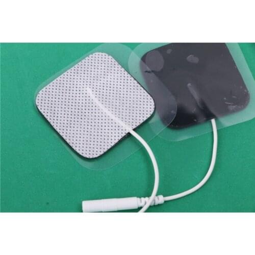 100pcs/lot tens body massager Electrical Nerve Stimulation electrodes pads 5cm*5cm electroe stimulador reusable patch
