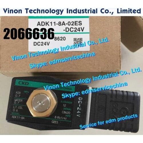ADK11-8A-02ES-DC24V EDM Solenoid Valve, air solenoid valve DC24V for Sodic k 2066636 wire cut edm machine