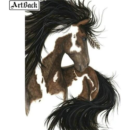 Full Square 5d Diamond Painting Horse Rhinestone Diamond Mosaic Animal Diamond Embroidery Kit Handmade Crafts