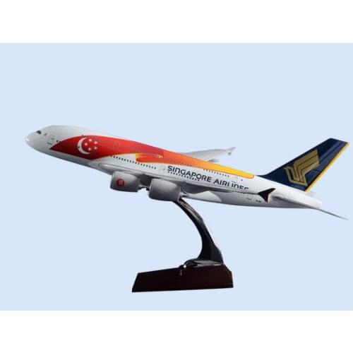 45cm Resin Singapore Airbus Model A380 Aircraft Airplane Air France French Airlines Aircraft Model Gift Toys Souvenir