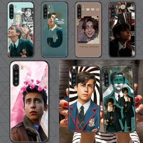 Aidan Gallagher Umbrella Academy Phone case For Xiaomi Redmi Note 7 7A 8 8T 9 9A 9S 10 K30 Pro Ultra black silicone prime pretty