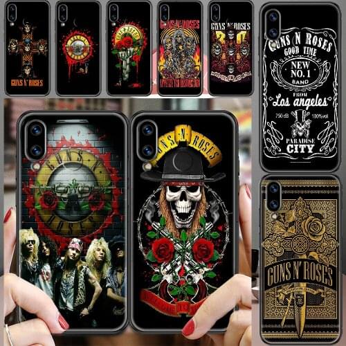 Guns N Roses Rock Band Phone case For Huawei Honor 6 7 8 9 10 10i 20 A C X Lite Pro Play black art waterproof luxury shell