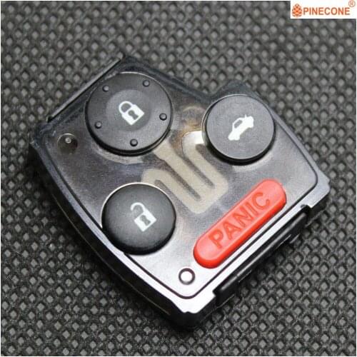PINECONE for HONDA ACCORD CIVIC CR-V ODYSSEY PILOT Car Key Case 3+1 Panic Button Replace Remote Car Key Pad Type B 1 PC