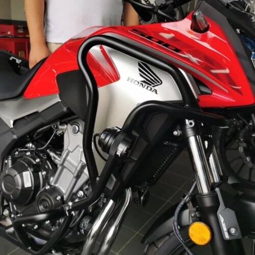 For Honda CB500X Modified Bumper Upper and Lower Guard Bar Protect Accessories 304 Stainless Steel Crash Bar Security Parts