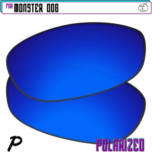 EZReplace Polarized Replacement Lenses for - Oakley Monster Dog Sunglasses - Navy P