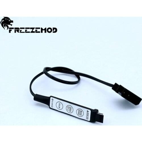 FREEZEMOD Computer cabinet atmosphere light LED light strip manual controller RGB synchronous CPU graphics card block YKDT-GBC