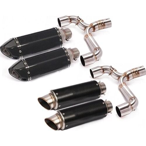 Motorcycle Exhaust Muffler Middle Link Pipe stainless steel pipe For GSR400 GSR600 BK400 BK600 with exhaust db killer