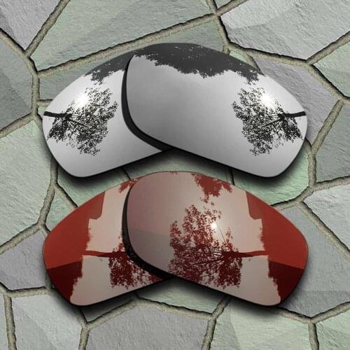 Chrome&Bronze Brown Sunglasses Polarized Replacement Lenses for Oakley Jawbone