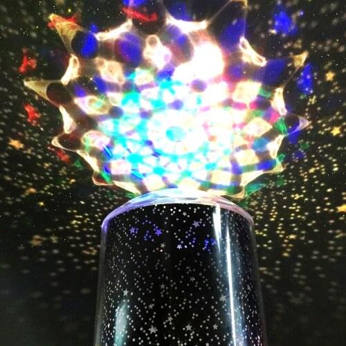 Jiguoor DG-SNL Amazing Night Light Kids Lamp Sky Star Cosmos Colorful Laser Projector Lamp Night Light Black