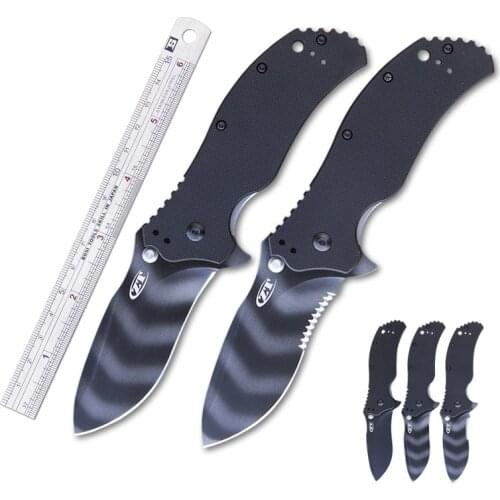 TUNAFIRE ZT0350 Pocket Folding Knife Tactical Ball Bearing Knife S30V Blade G10 Handle Survival Knife Outdoor Camping EDC Tool