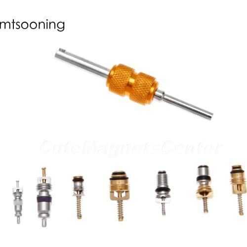 Mtsooning 40pcs A/C Valve Cores Assortment Kit R12/ R134A Auto Car Air Conditioning Assortment Remover Kit