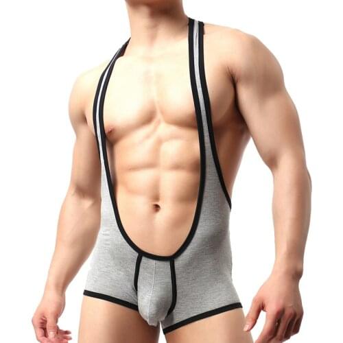 Mens Undershirts Boxers Modal Underwear Wrestling Singlet Leotard Bodysuit Bugle Pouch Bodywear Jumpsuits Sleepwear One-piece