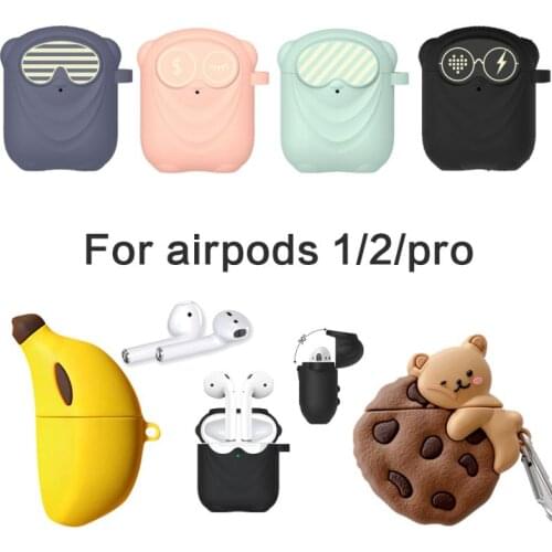 Cartoons Soft Silicone Cases For Apple Airpods 1/2 pro Protective Wireless Earphone Cover For Apple Air Pods Charging Box Bags