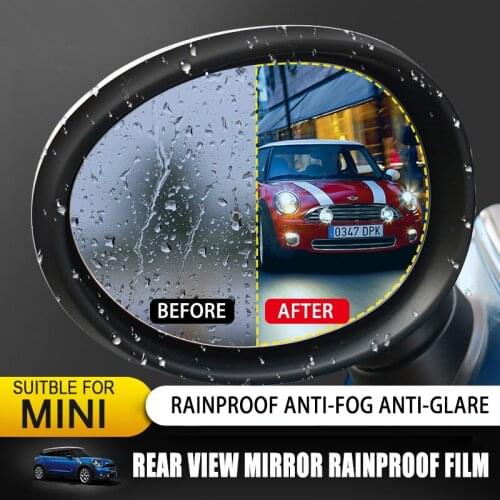 Auto Accessories Rearview Mirror Rainproof Film Sticker Rain Film Anti-fog For MINI COOPER F55 F60 F56 F57 R60 R61 R56 R57 R58