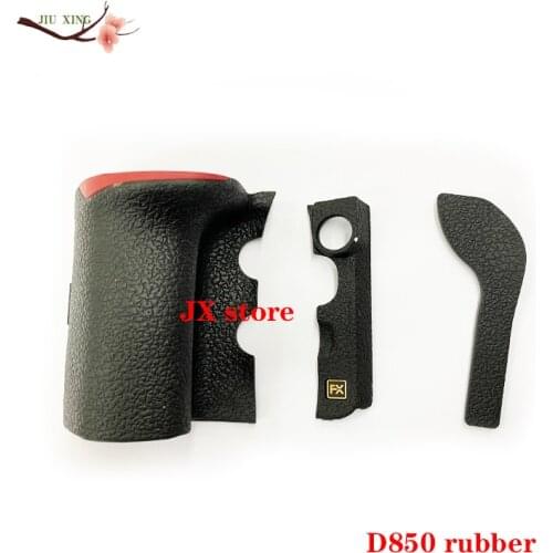 New Original For Nikon D850 Body Rubber A Set of 3PCS Grip+left side FX +thumb rubber cover repair parts