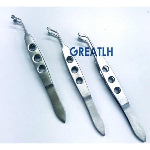 Ophthalmic Forceps Eyelid Massaging Tweezer Autoclavable Ophthalmic Eye Instrument