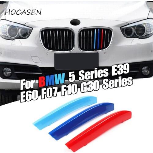 Front Grille Trim Cover for BMW E39 E60 F10 G18 G30 5 series GT F07 M styling SPORT Performance