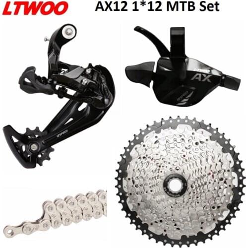 LTWOO MTB 1*12 Groupset 12 Speed AX12 Shifter Rear Derailleur 12S 11-50T 52T K7 Cassette 12s Chain Group Set For SHIMANO SRAM