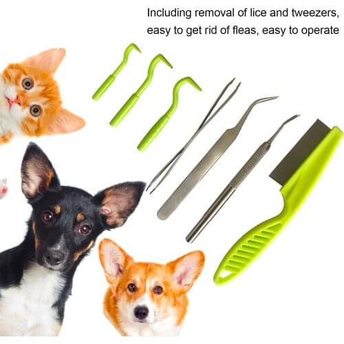Pet Dog Cleaning Flea Exterminator Tick Catcher Cat Pet Mites Flea Extractor Insect Clip Scratching Device Tweezer Mascota Pinza