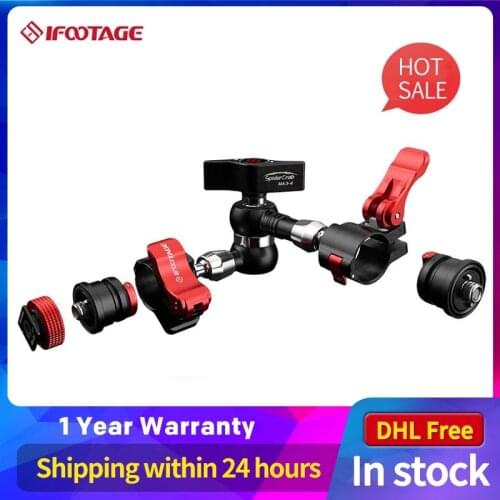 IFootage Spider Crab Magic Arm 7 Inches 11 Inches Hhand Photography Slr Monitor Fill Light Universal Camera LCD Screen Stand