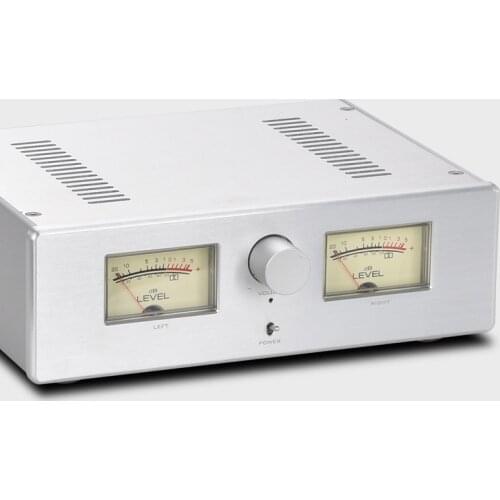 Class A B Dual VU Meter Power Amplifier Bluetooth New Sanyo Thick Film STK443 Retro Head Amplifier AMP 25W *2