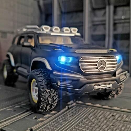 1:32 Benz Ener G Force Alloy Car Model Diecast Metal Toy Off-road Vehicle Model Simulation Sound Light Collection Childrens Gift
