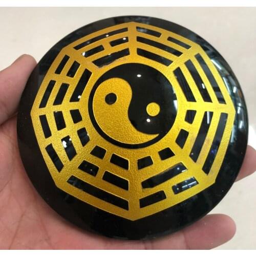 1pcs Natural obsidian stone thousand kun matrix feng shui decorative articles in the city for children exorcise evil spirits