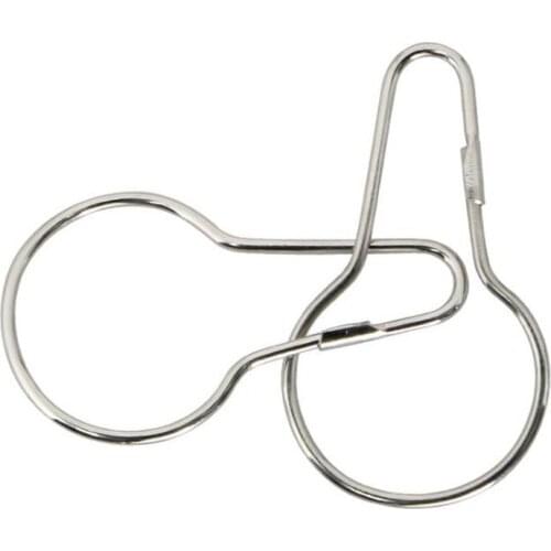 1000pcs/lot New Good Shower Bath Bathroom Curtain Rings Clip Easy Glide Hooks NO14