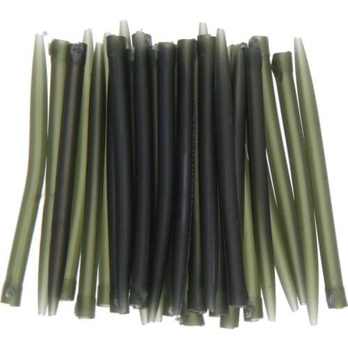 30pcs Terminal Dark Matter Anti Tangle Sleeves Connect with Fishing Hooks Carp Large Bore Prevents Rigs Fishing Tackles Pesca
