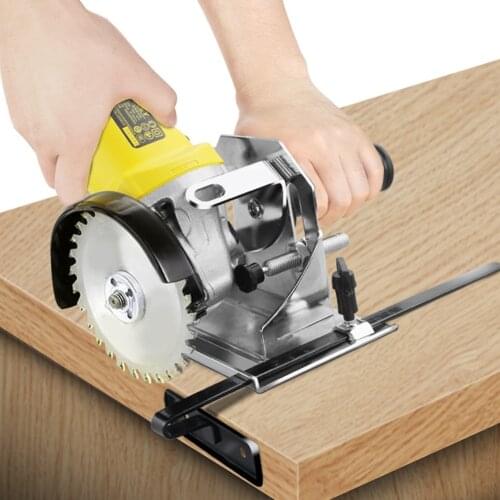 45/90/180 Degree Angle Grinder Stand Durable Adjustable Cutting Depth Base Positioning Bracket Slotting Stand Tools for Angle