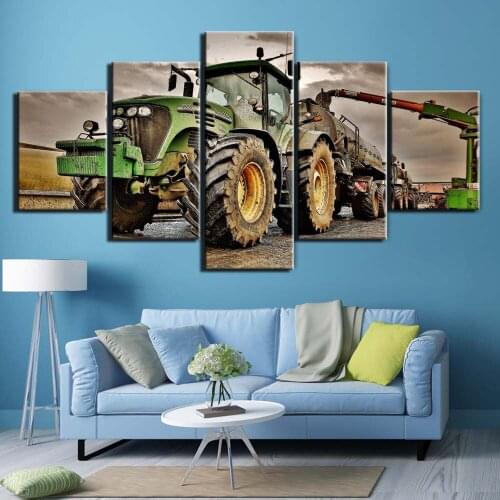 5 pcs farm truck 5d diy diamond painting full square round diamond embroidery cross stitch Multiple-painting top arts,for room