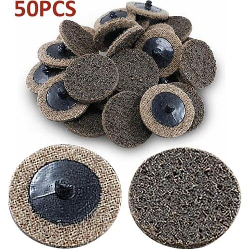 50PCS 2 Inch Surface Sanding Discs Coarse Grit Cleaning Conditioning Roll Lock Surface Sanding Discs