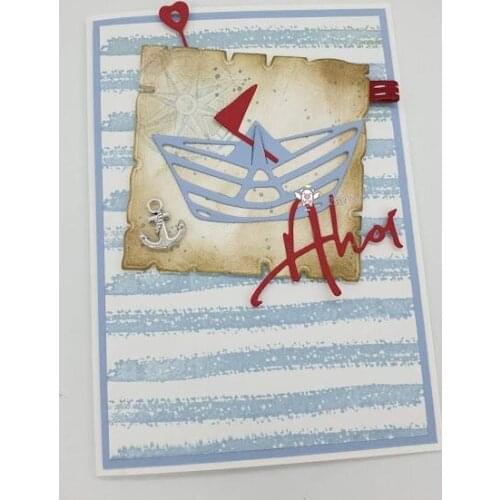 New Ship flag decoration Metal Cutting Dies Stencils DIY Scrapbooking Paper/photo Cards Embossing Dies