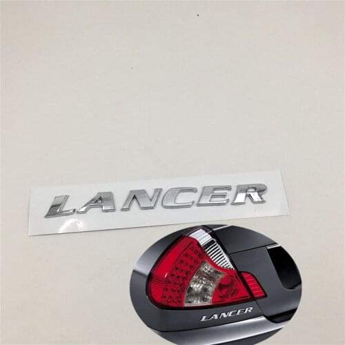 For Mitsubishi Lancer Emblem Logo Car Rear Trunk Letters Badge Nameplate Sticker